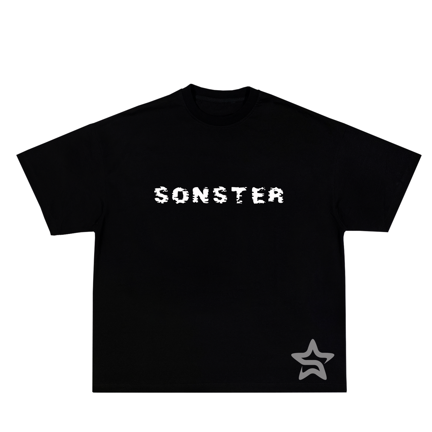 SonSter T-Shirt: Black & White w/Plain Back